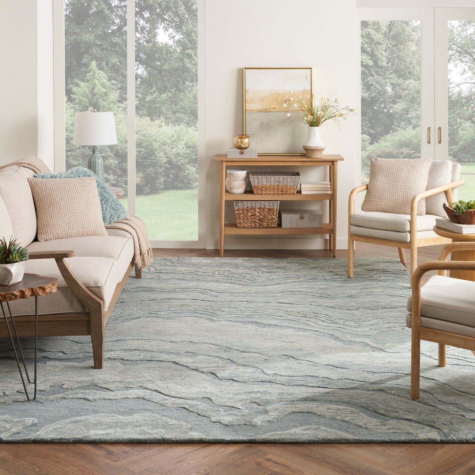 Nourison Graceful GRU01 Modern Indoor Rug