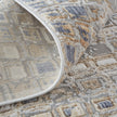 Feizy Laina 39G0F Transitional Geometric in Tan/Ivory/Blue