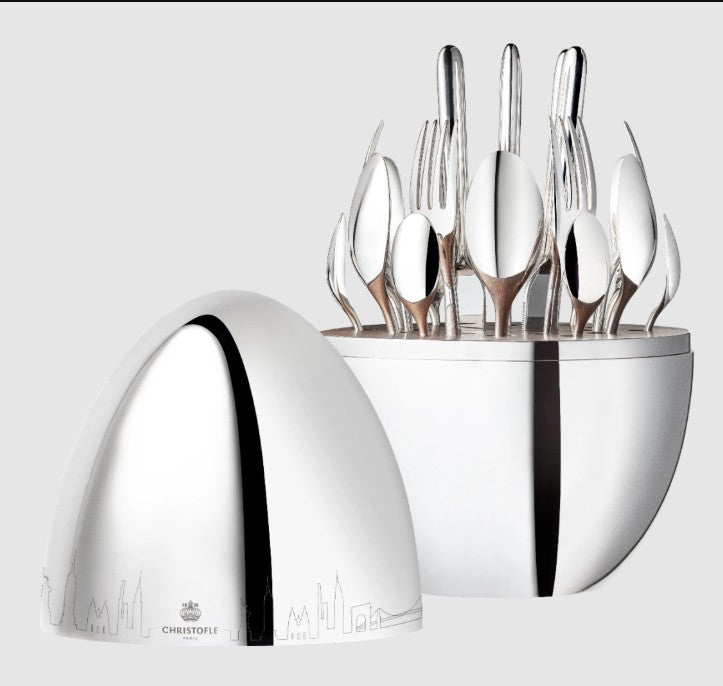 Christofle Mood Skyline Silver-Plated 24-Piece Flatware Set