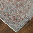 Feizy Marquette 39GVF Transitional Medallion in Blue/Red/Gray
