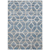 Feizy Mynka 39ICF Transitional Diamond in Blue/Ivory