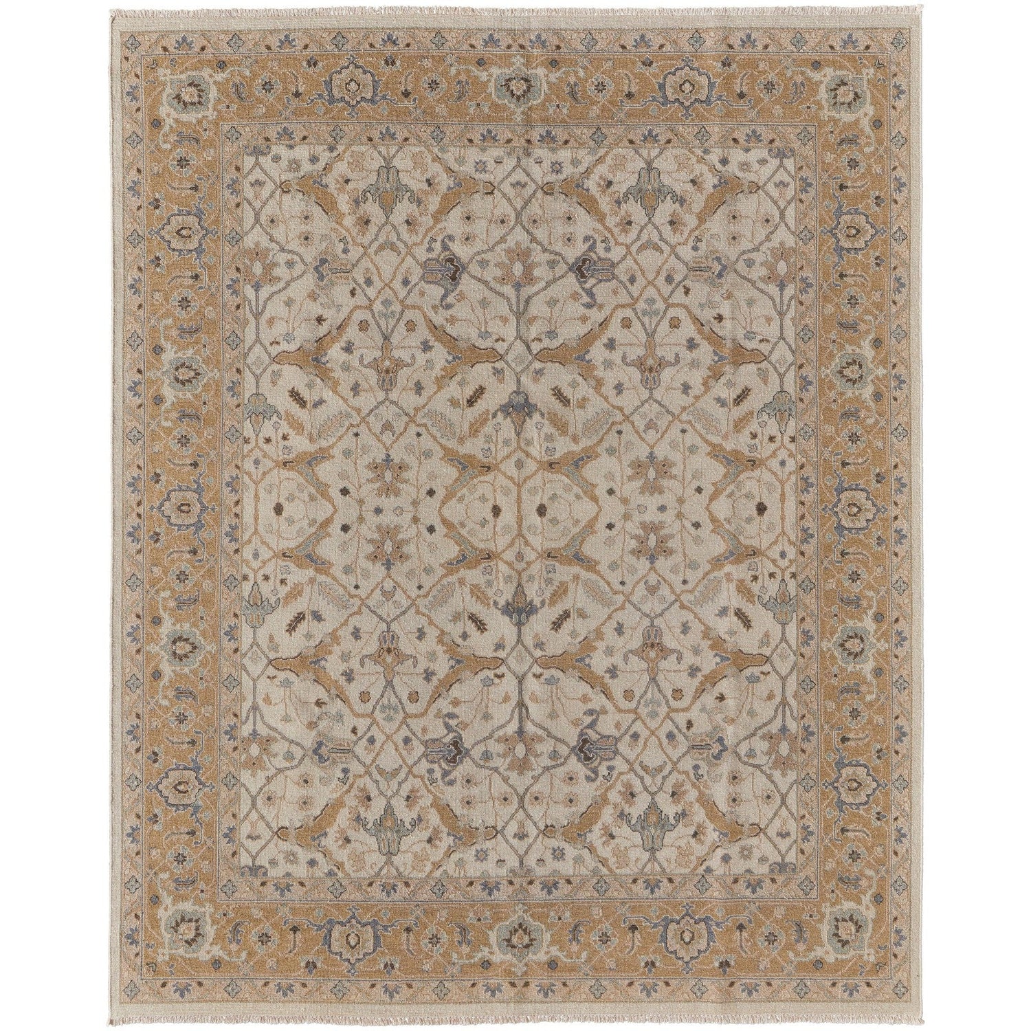 Feizy Corbitt 0611F Traditional Oriental in Ivory/Gold