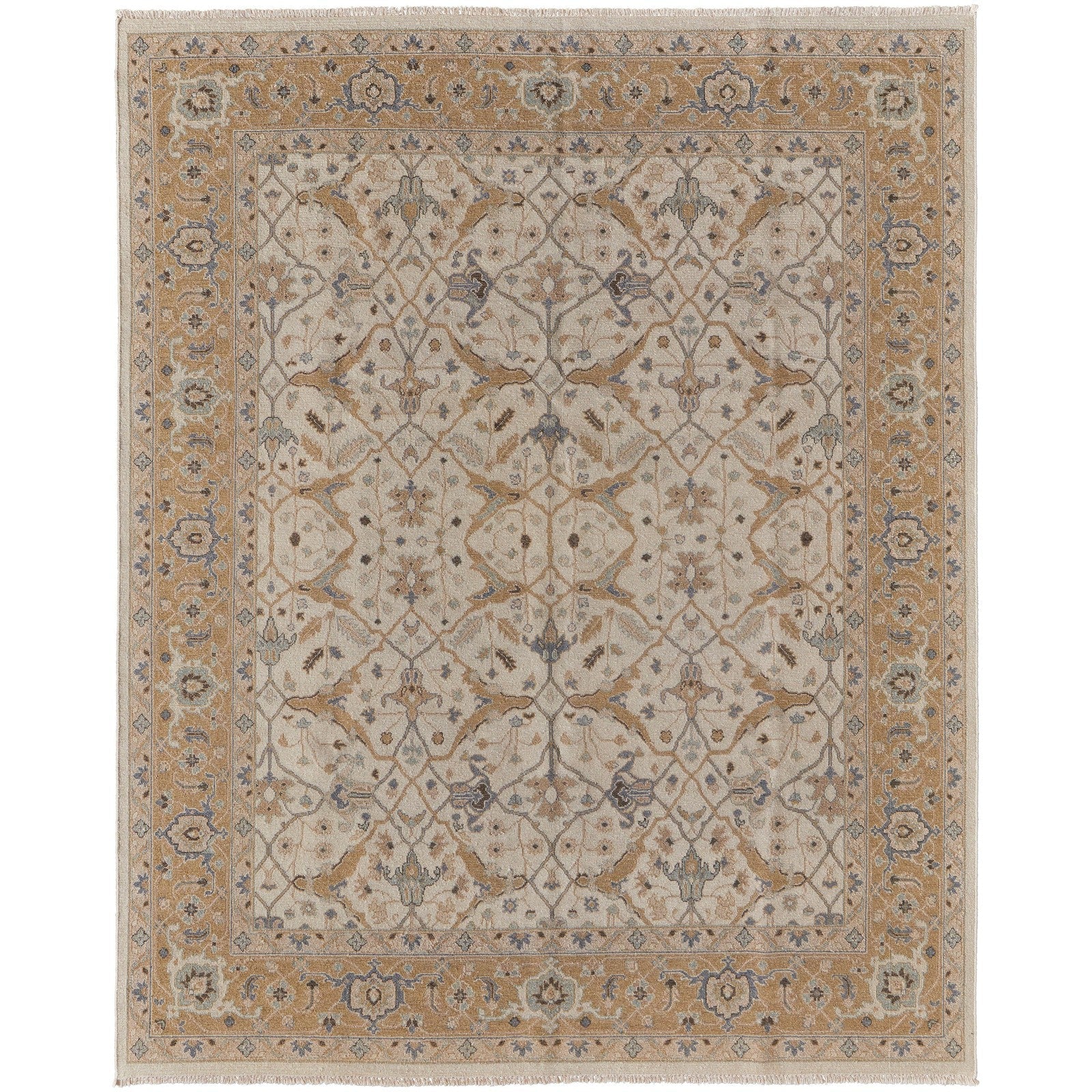 Feizy Corbitt 0611F Traditional Oriental in Ivory/Gold