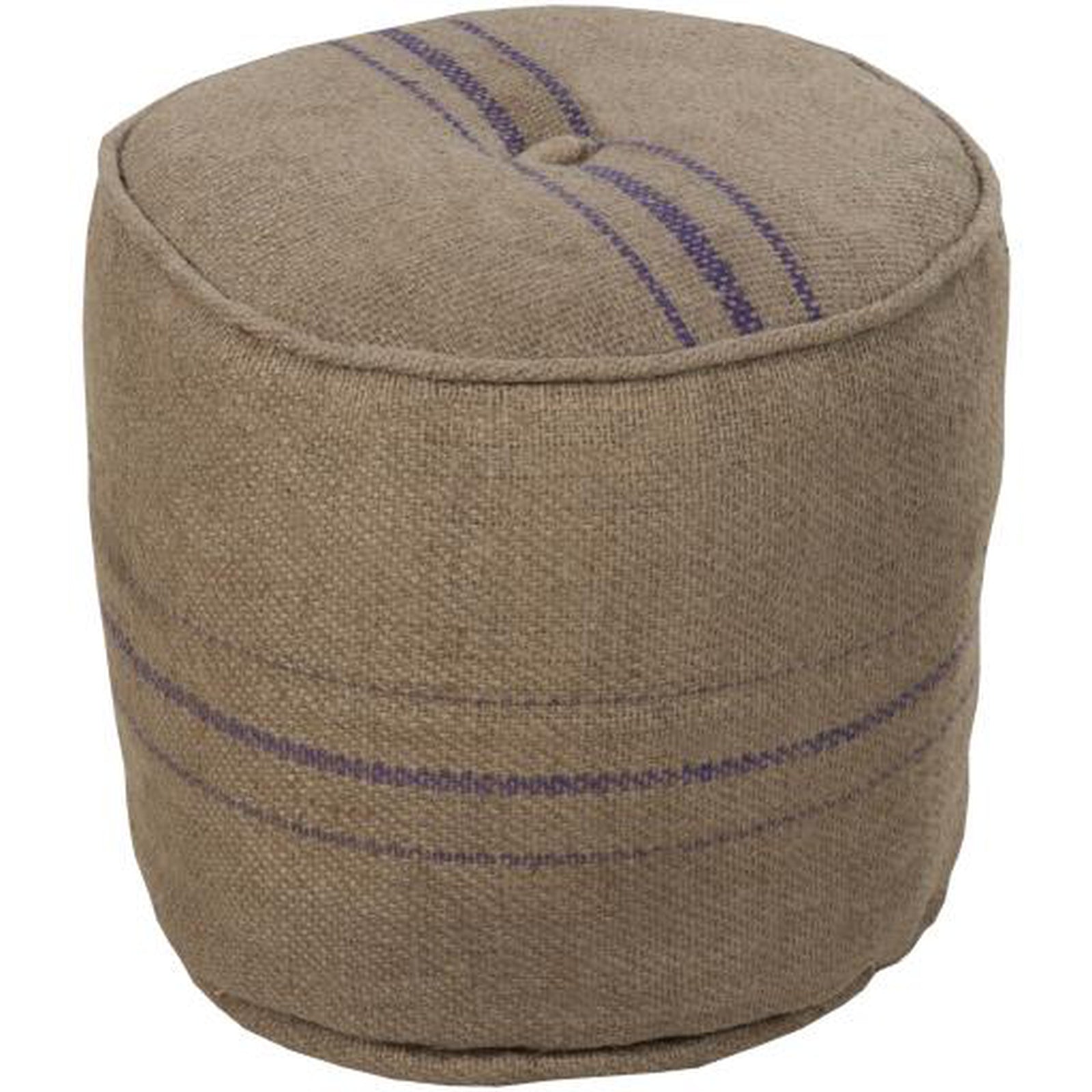 Livabliss by Surya Burlap Pouf