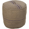 Livabliss by Surya Burlap Pouf