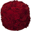Surya Felted Floral Pouf