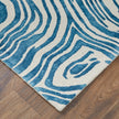 Feizy Lorrain 8920F Modern Abstract Rug in Blue/Ivory