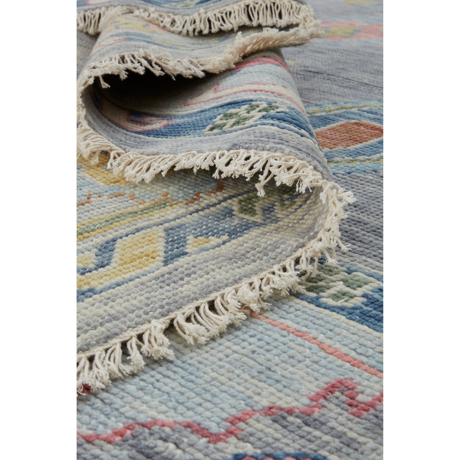 Feizy Karina 6792F Traditional Persian in Blue/Gray/Red