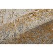 Feizy Aura 39LNF Modern Abstract Rug in Ivory/Brown/Gray