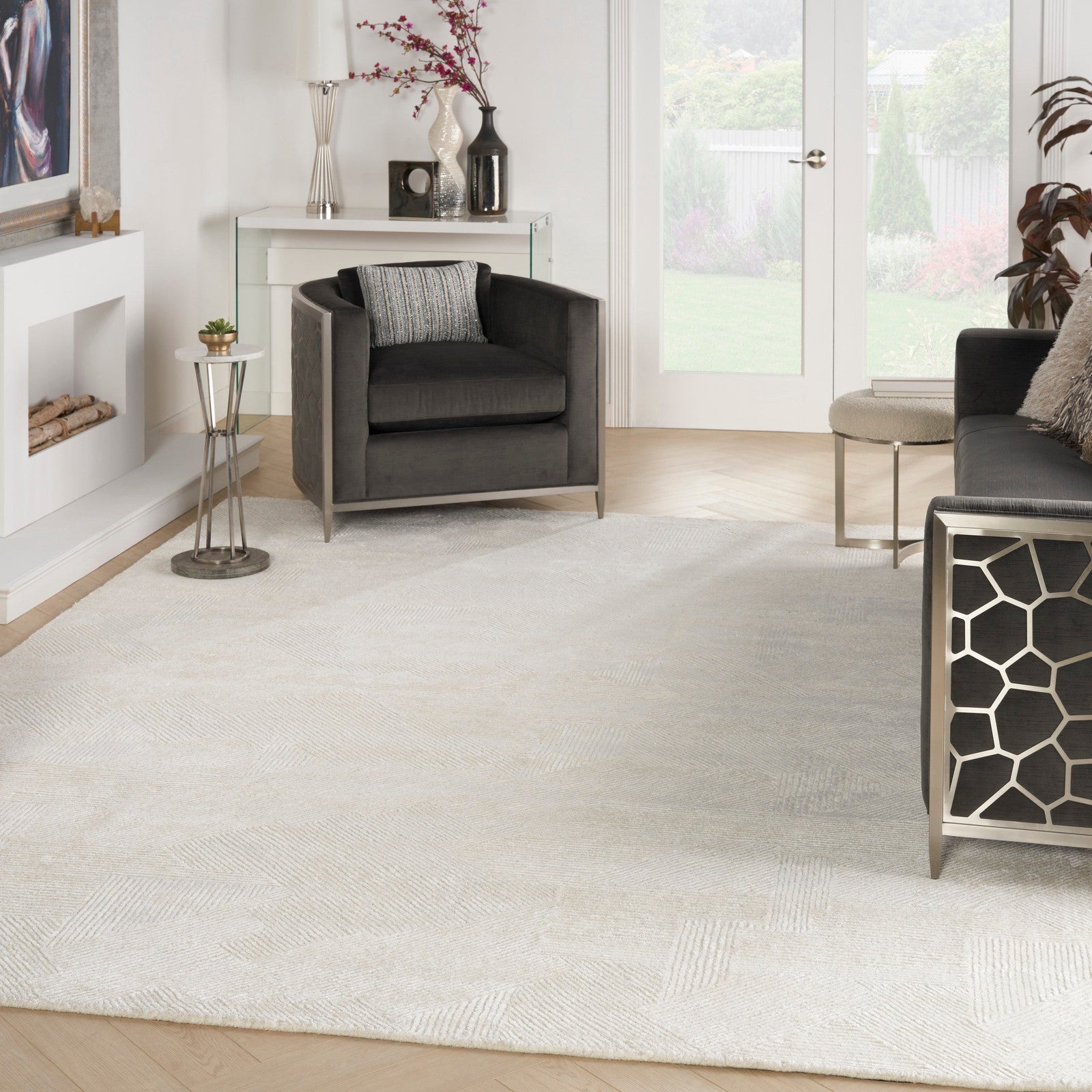 Nourison Rugs Michael Amini Ma30 Star SMR01 Modern Indoor Rug