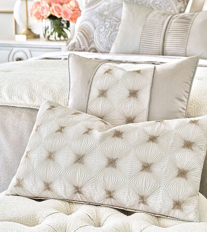 Eastern Accents Romilly Geometric Embroidered Decorative Pillow