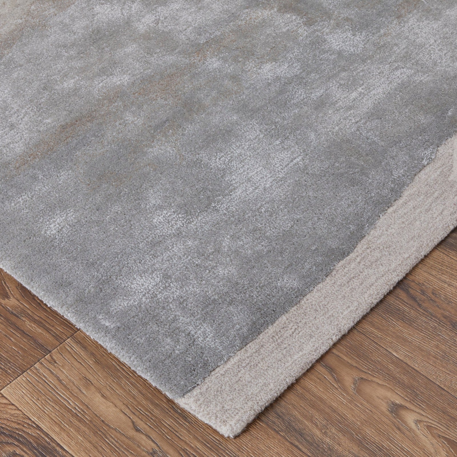 Feizy Anya 8921F Transitional Abstract Rug in Ivory/Gray
