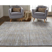 Feizy Laina 39GAF Transitional Distressed in Taupe/Silver/Tan