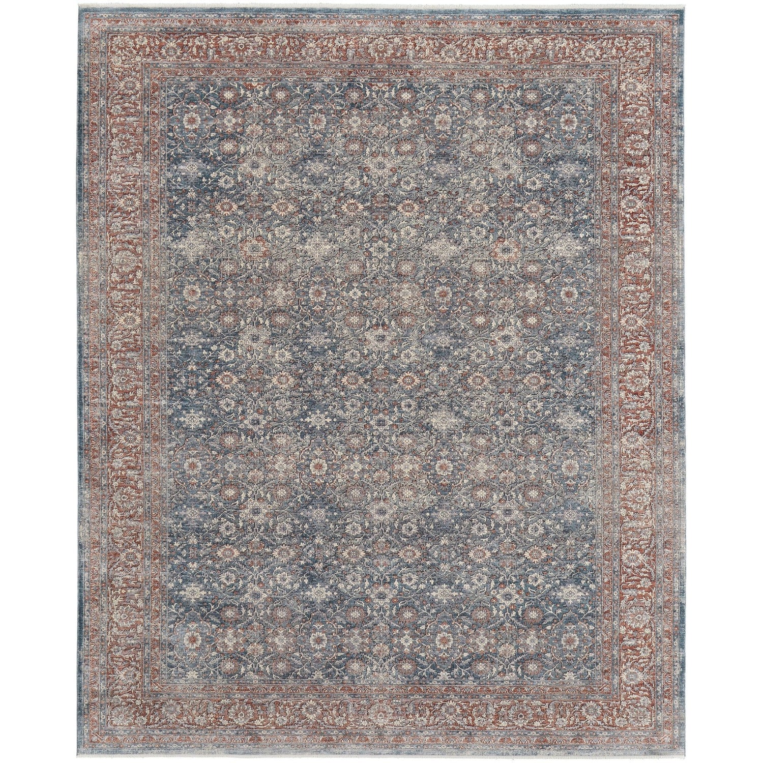 Feizy Marquette 39GTF Transitional Oriental in Blue/Red