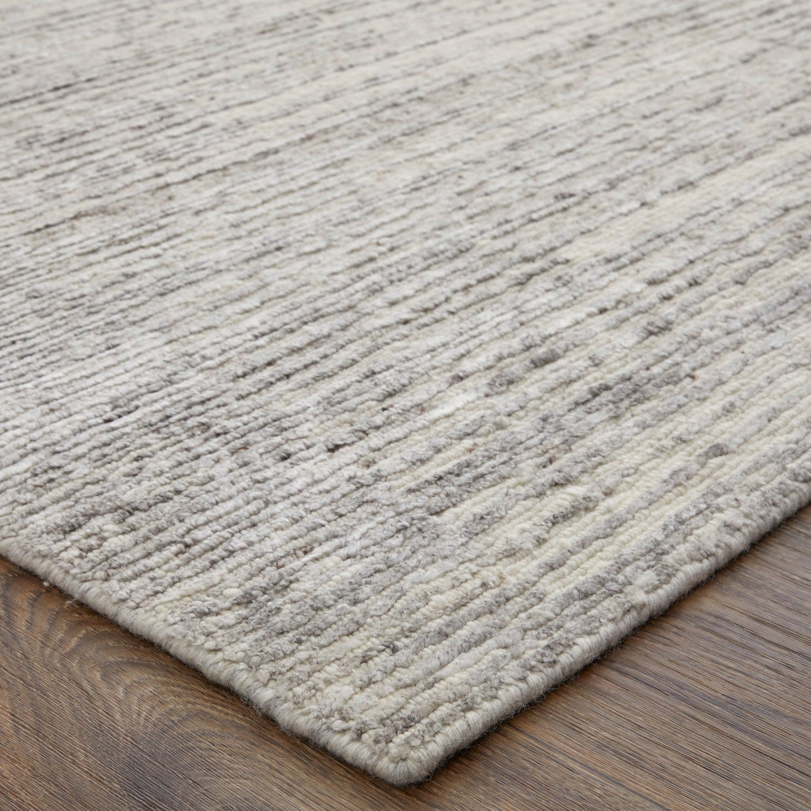 Feizy Brighton 69CHF Modern Abstract in Ivory/Taupe/Silver
