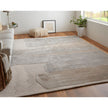 Feizy Anya 8921F Transitional Abstract Rug in Ivory/Gray