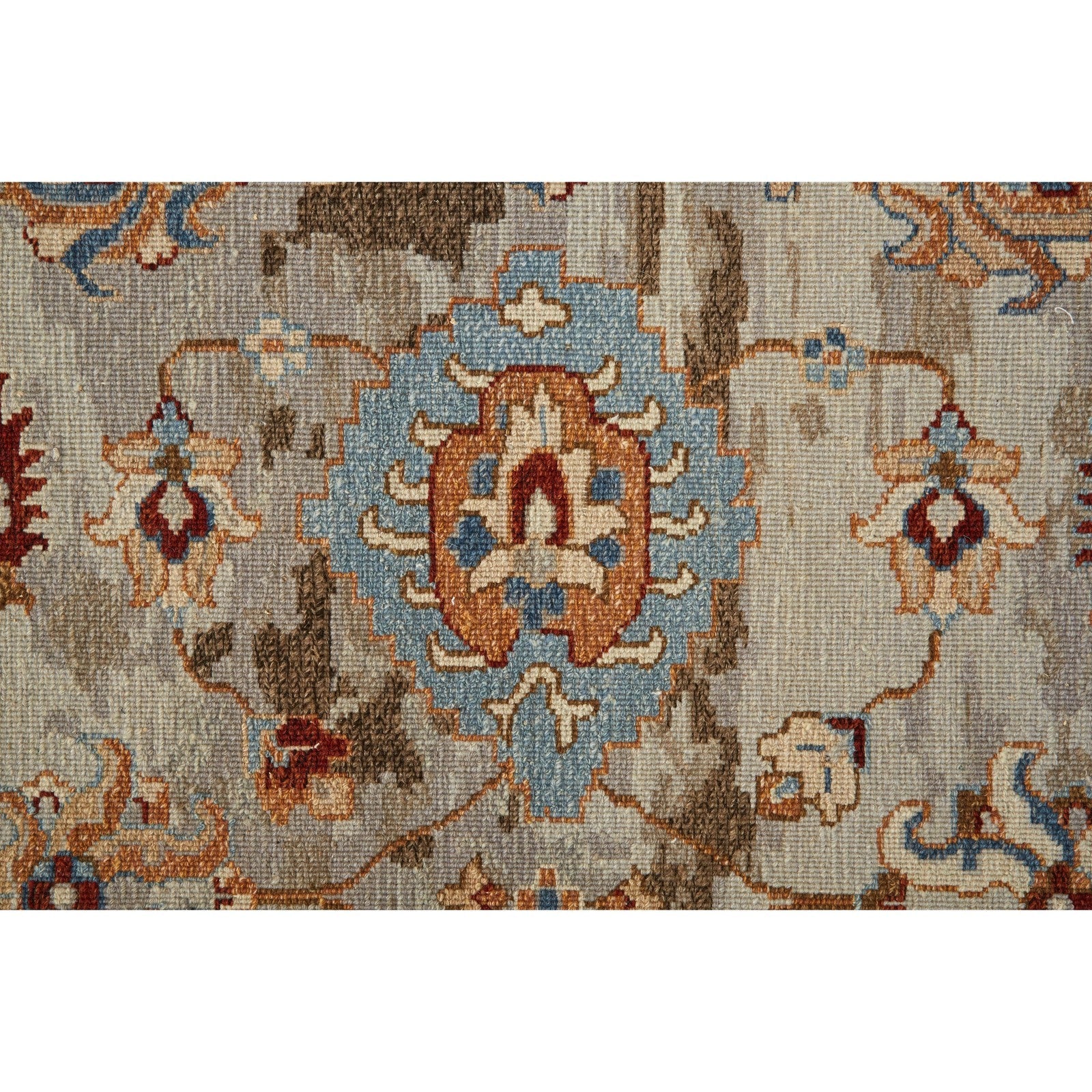 Feizy Leylan 0583F Transitional Floral & Botanical in Brown/Tan/Gray