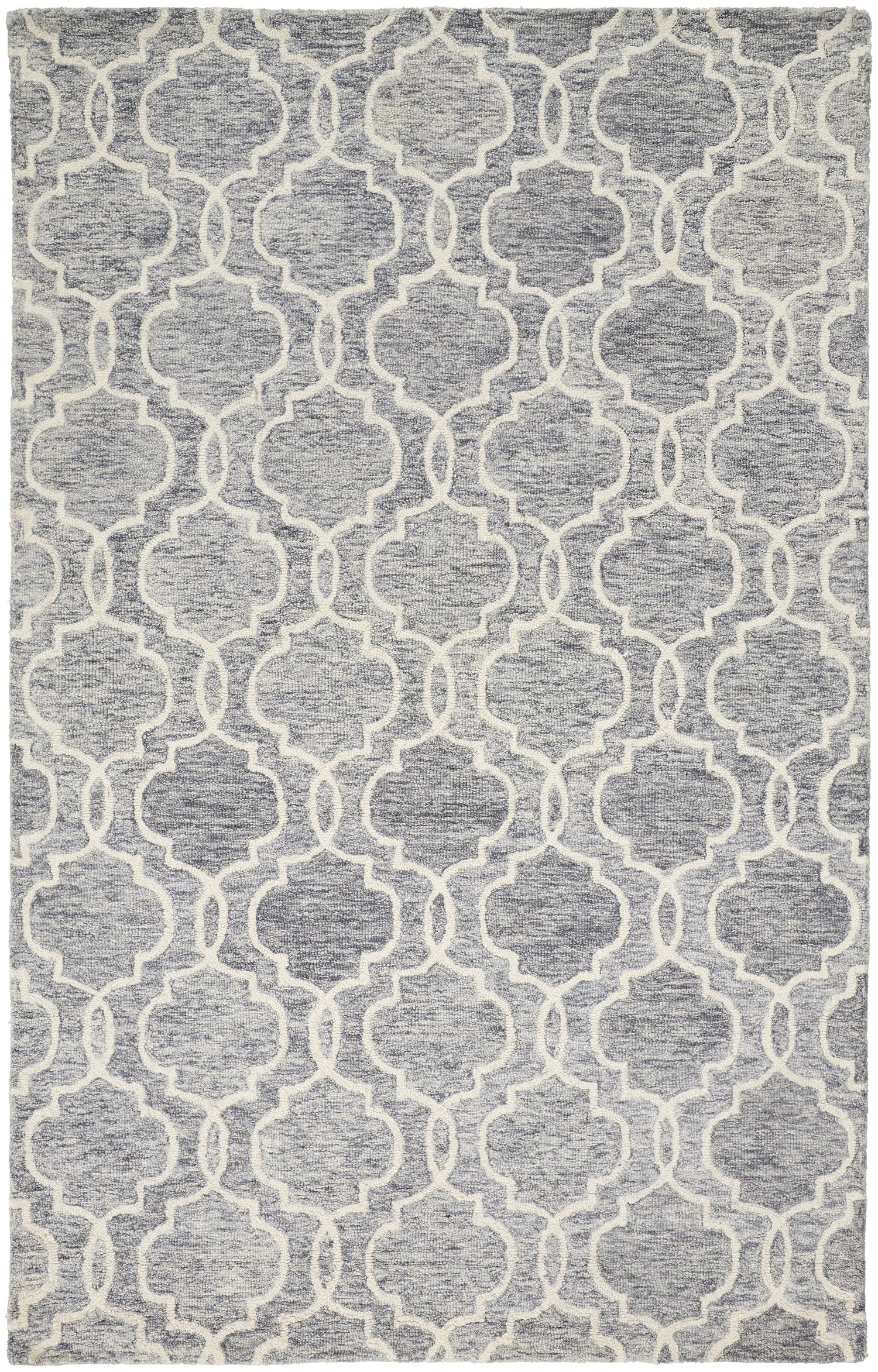Feizy Belfort 8775F Rug in Gray/Ivory