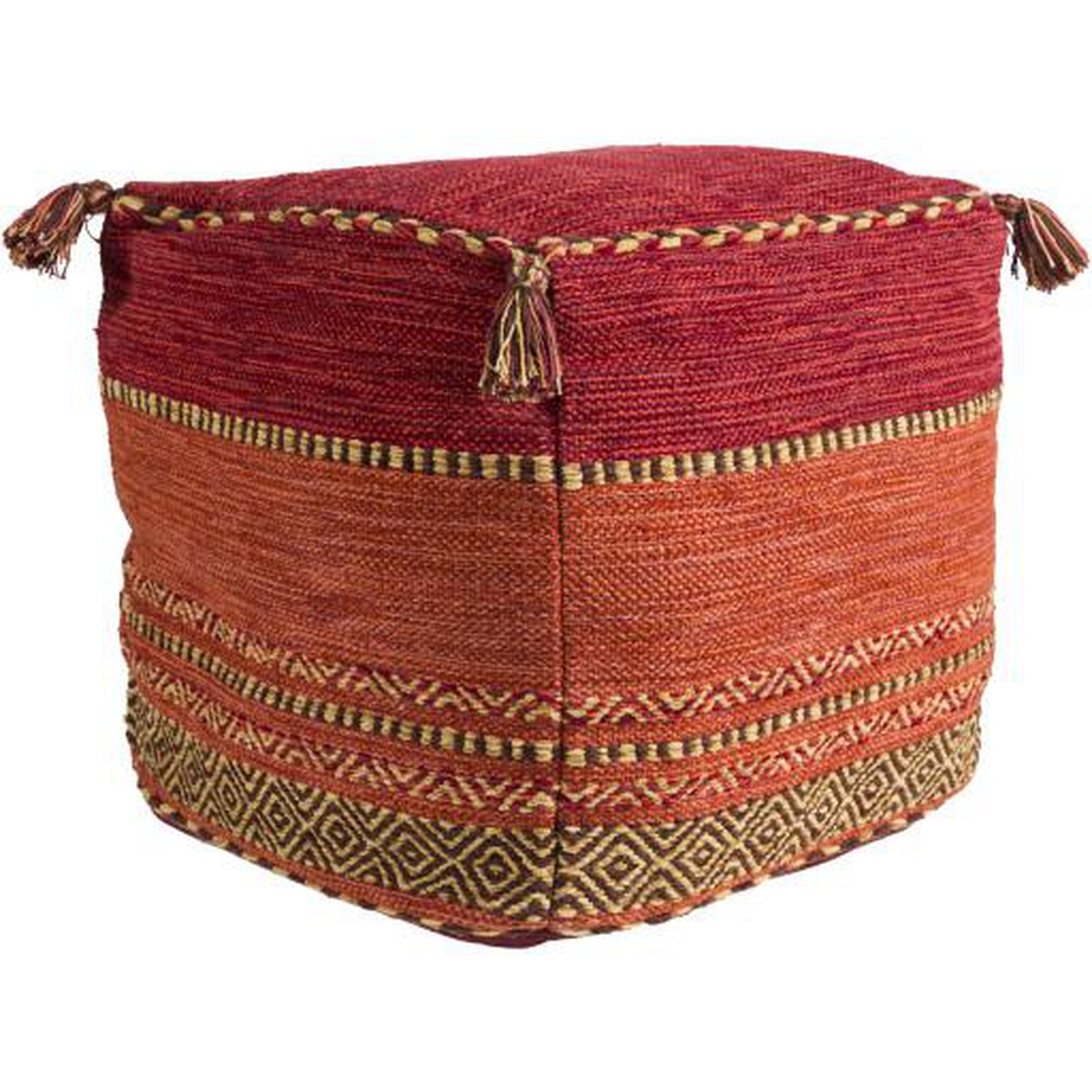 Livabliss by Surya Trenza TZPF-002 Pouf Clearance