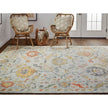 Feizy Karina 6793F Traditional Persian in Gray/Yellow/Red