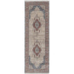Feizy Marquette 39GRF Transitional Medallion in Gray/Red/Blue