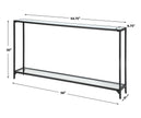 Modern Accents Narrow Iron Console Table