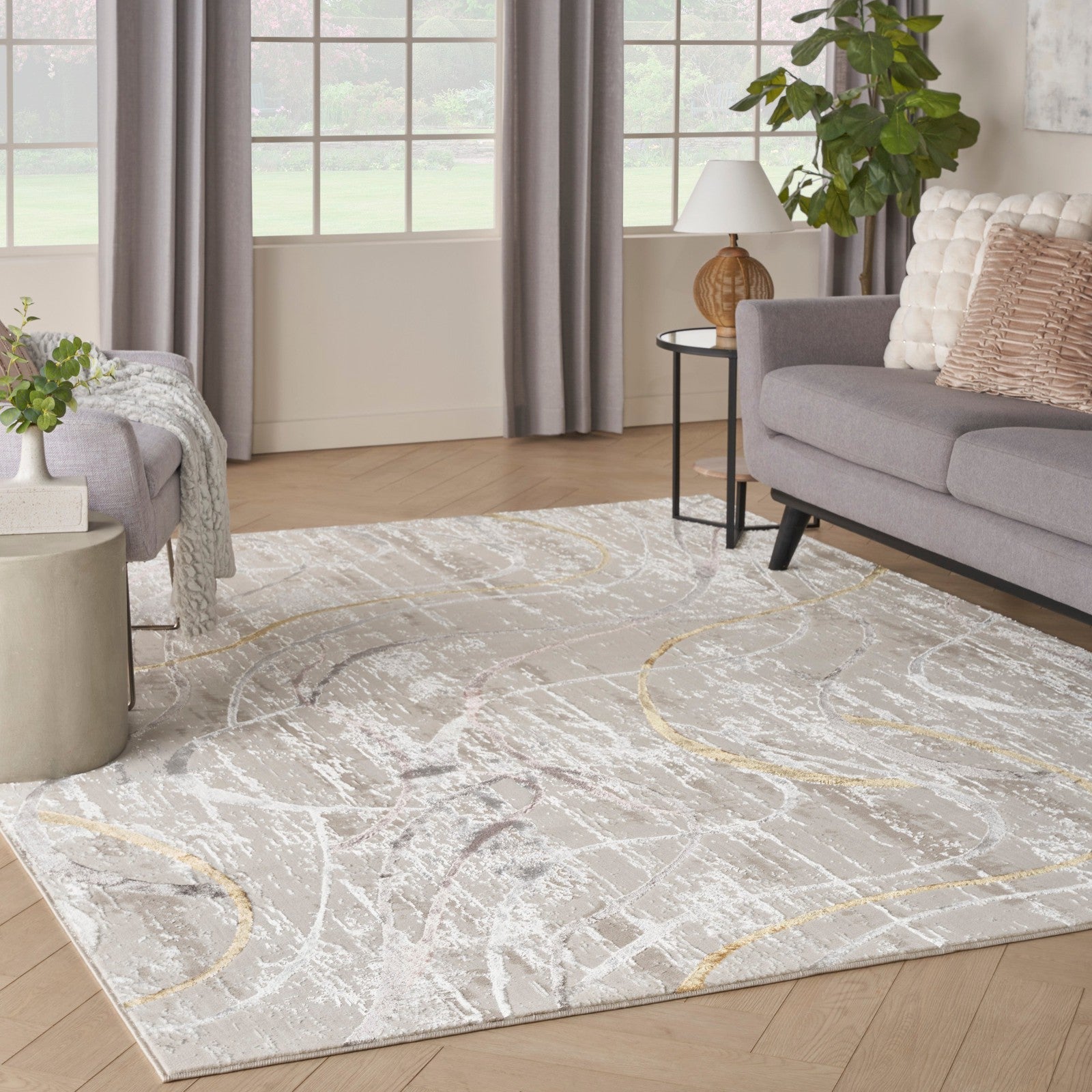 Nourison Glitz GLZ01 Modern Indoor Rug