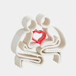 Global Views Loving Family Couple, Baby, Heart Clearance
