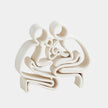 Global Views Loving Family Couple, Baby, Heart Clearance