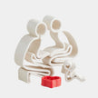 Global Views Loving Family Couple, Baby, Heart Clearance