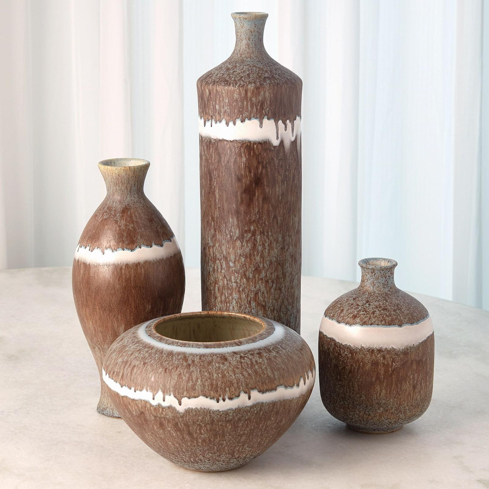 Global Views Tuscan Collection Soft Stripe Bottle Vase