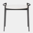Global Views Retro Gunmetal and White Marble Round Side Table