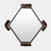 Global Views Harrington Graphite Leather Mirror by Ashley Childers