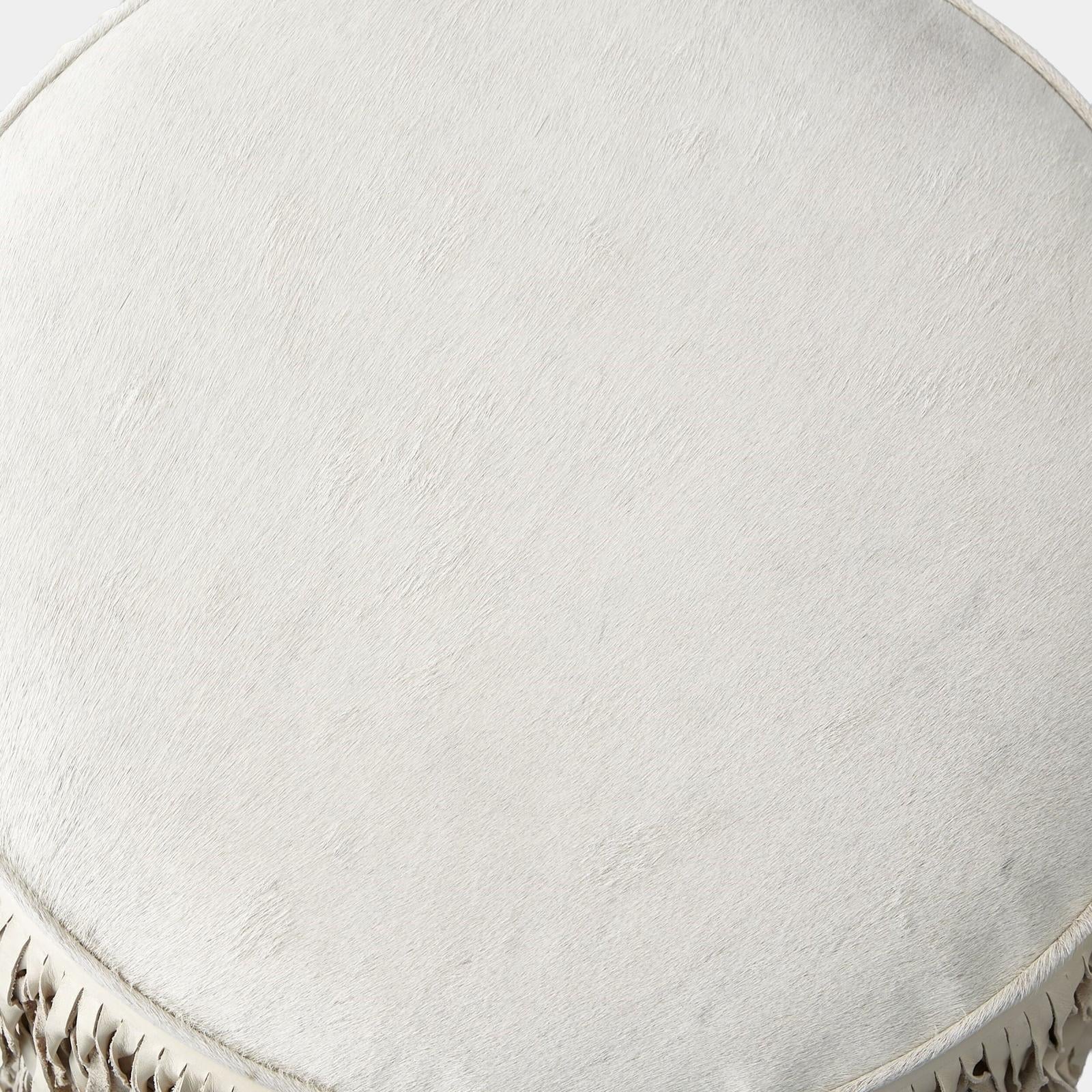 Global Views Thelma Fringe Ottoman by Ashley Childers