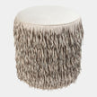 Global Views Thelma Fringe Ottoman by Ashley Childers