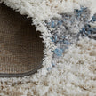 Feizy Mynka 39IFF Transitional Diamond in Ivory/Gray/Blue