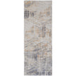 Feizy Laina 39G6F Transitional Abstract in Tan/Ivory/Gray