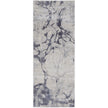Feizy Laina 39G8F Transitional Abstract in Ivory/Blue
