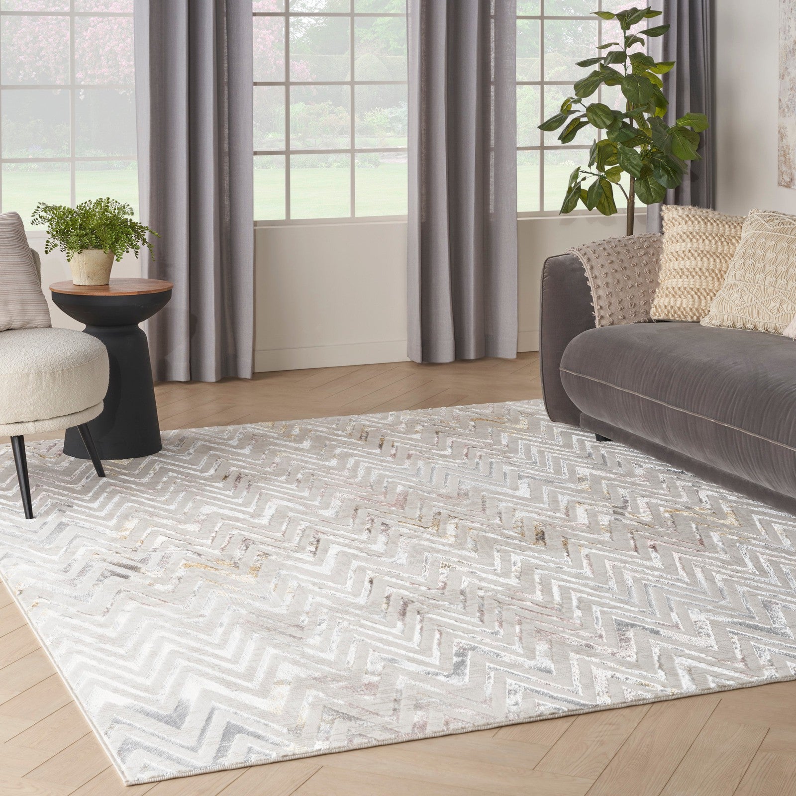 Nourison Glitz GLZ05 Contemporary Indoor Rug