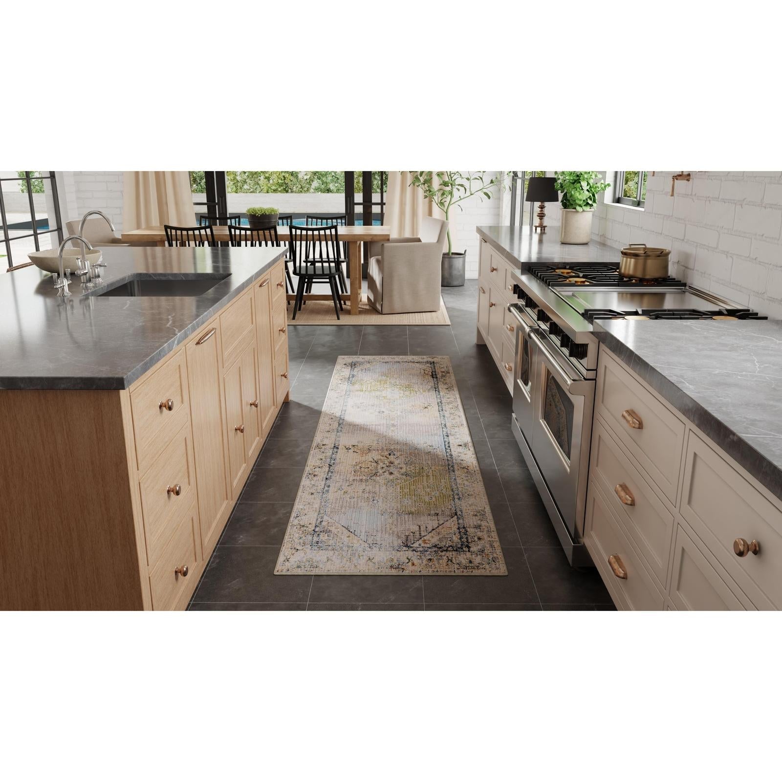 Feizy Melrose 39NZF Transitional Distressed Rug