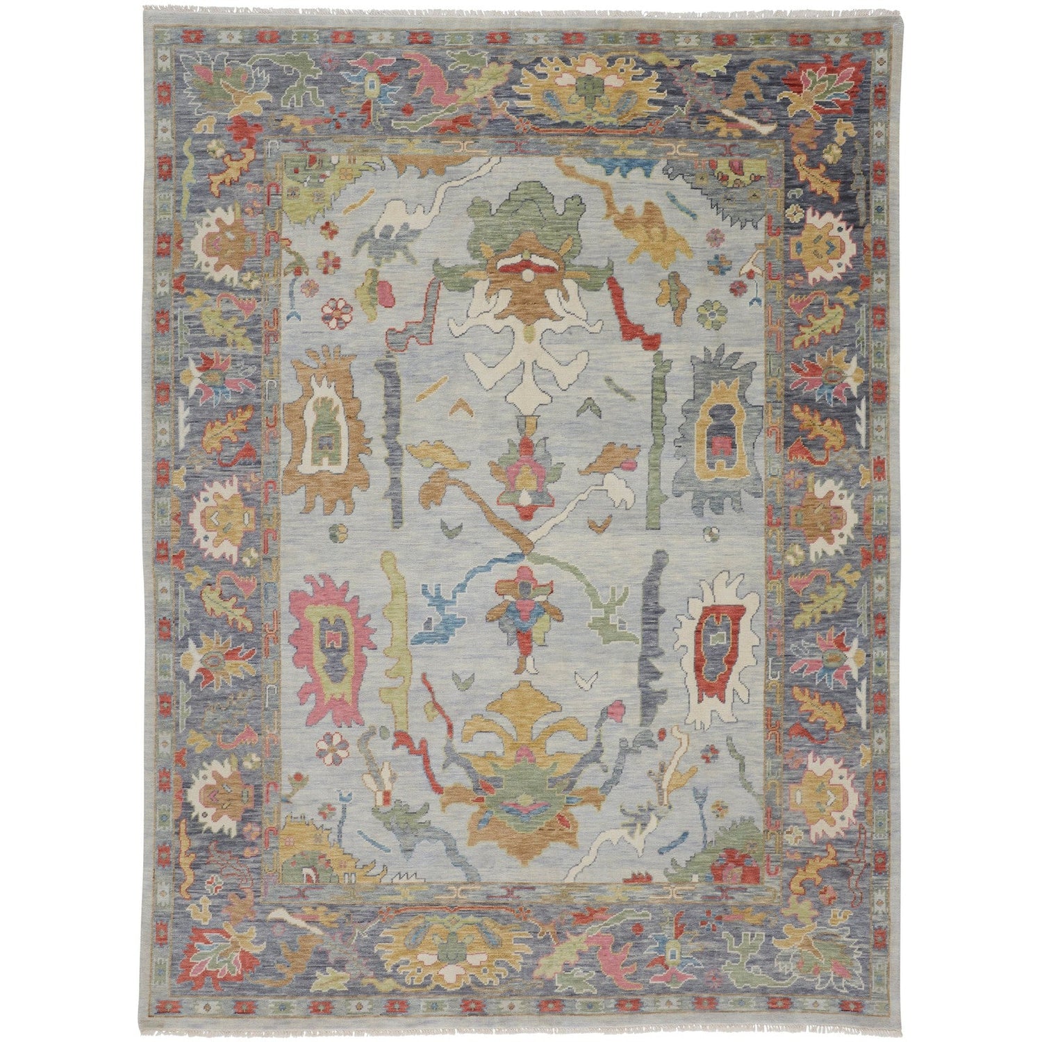 Feizy Karina 6794F Traditional Persian in Blue/Gray/Gold
