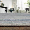 Feizy Brighton 69CGF Modern Abstract in Ivory/Blue/Gray