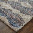 Feizy Mynka 39IFF Transitional Diamond in Tan/Ivory/Blue