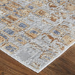 Feizy Laina 39G0F Transitional Geometric in Tan/Ivory/Blue
