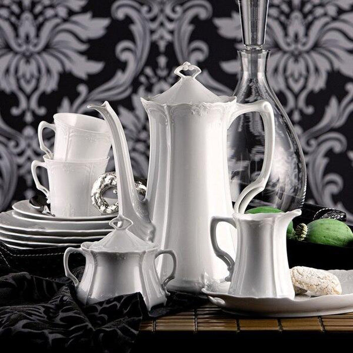 Rosenthal 60 Piece Dinner Setting With 3 Free Serving Pieces Baronesse White