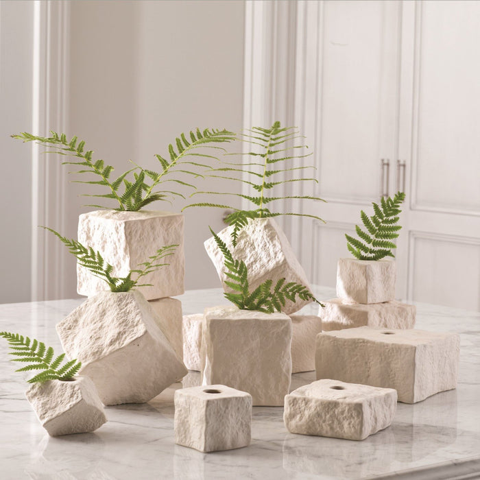 Global Views Rocky Block Vase