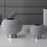 Global Views Silver Banded Sphere Vase