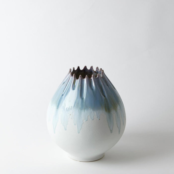 Global Views Cut Carved Vase