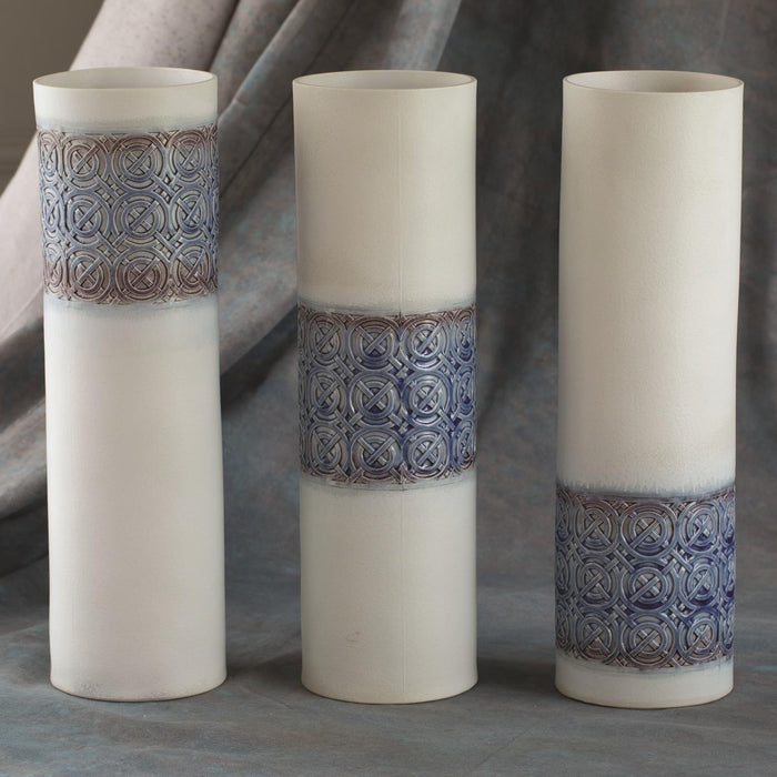 Global Views Woven Cuff Vase-Jade