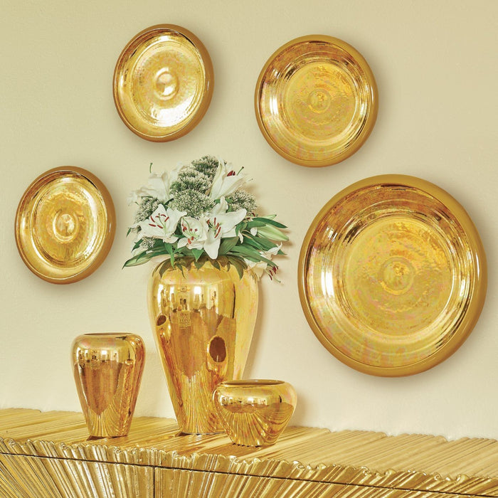 Global Views Metallic Gold Charger Large